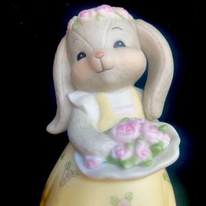 Rare Vintage 1984 Lucy Riggs Enesco Rosie and me Bunny figurine